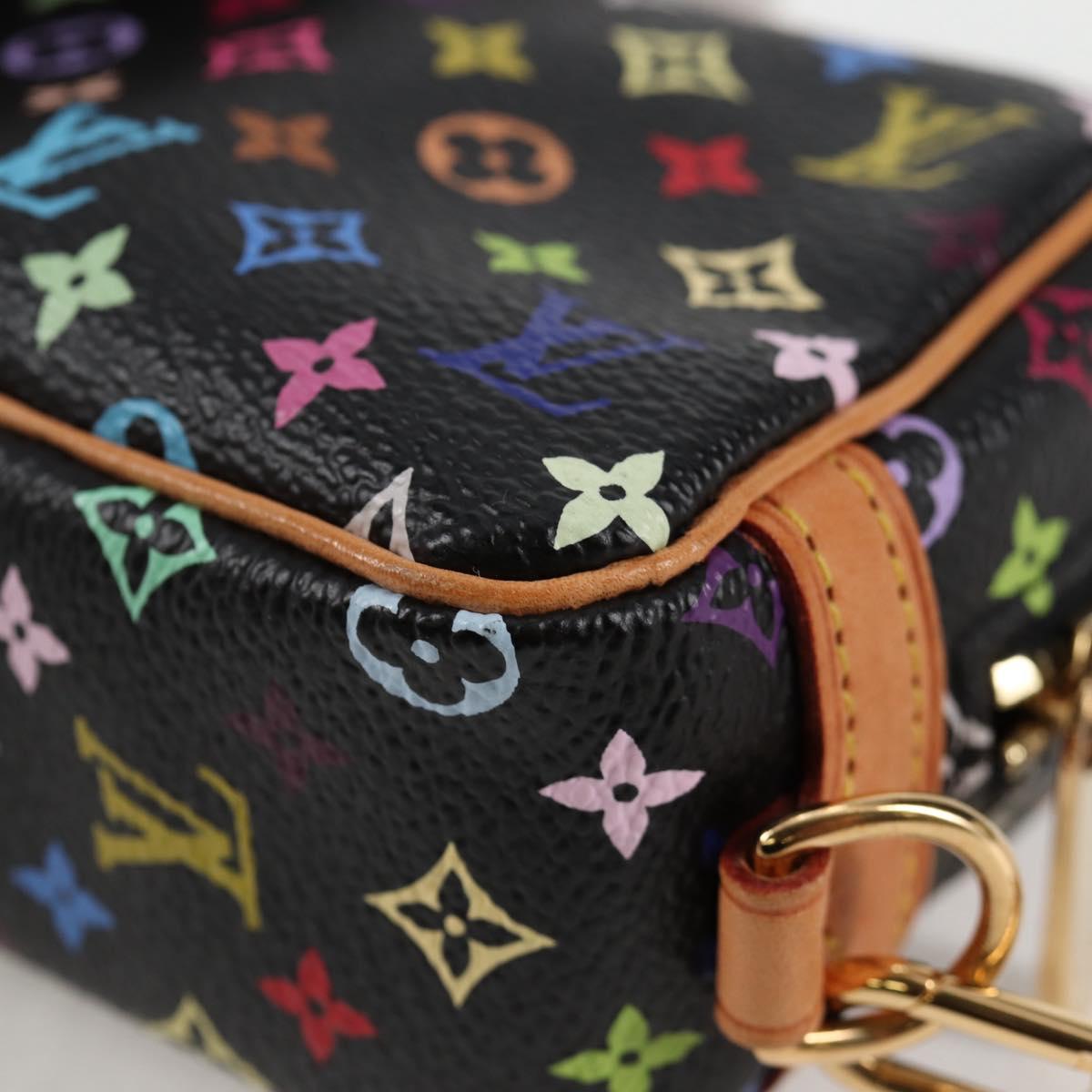 Louis Vuitton Wapity, Black, Canvas, clutch