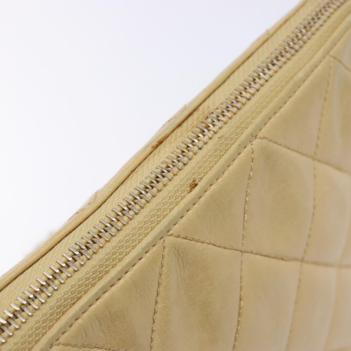 Chanel Quilted, Beige, Leather, shoulder