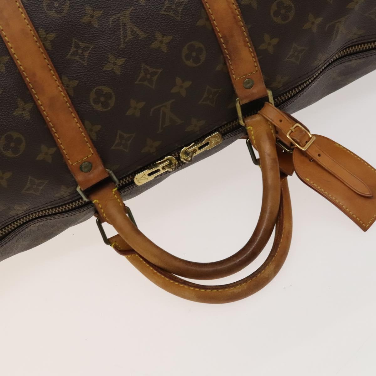 Louis Vuitton Keepall Bandoulière 60, Brown, Canvas, travel