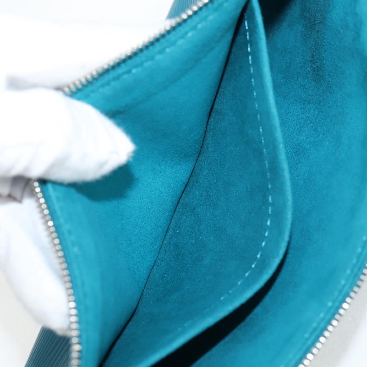 Louis Vuitton Pochette Accessoire, Blue, Leather, clutch