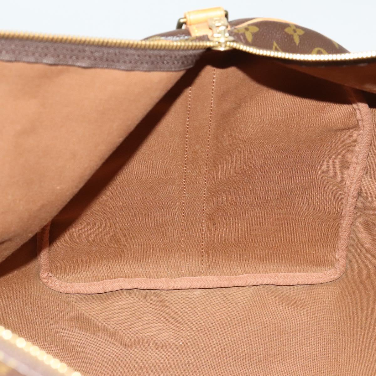 Louis Vuitton Keepall 60, Brown, Canvas, travel