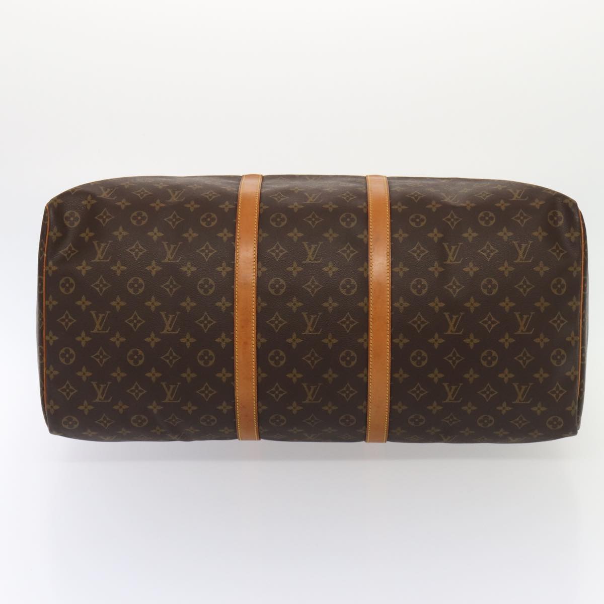 Louis Vuitton Keepall 60, Brown, Canvas, travel