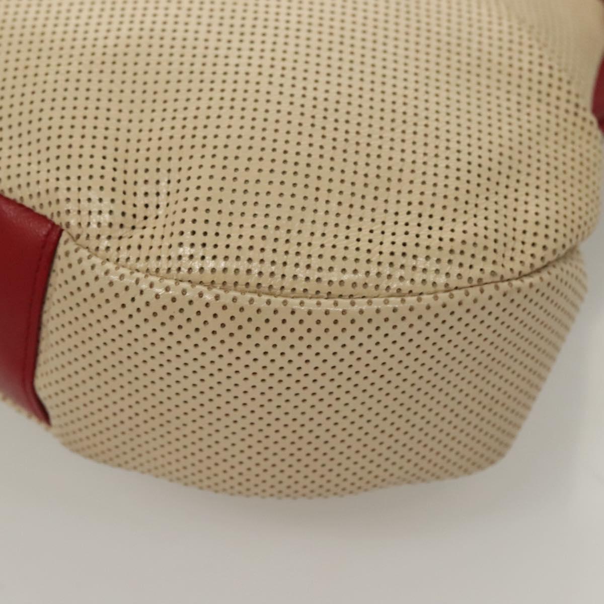 Chanel, Beige, Leather, shoulder
