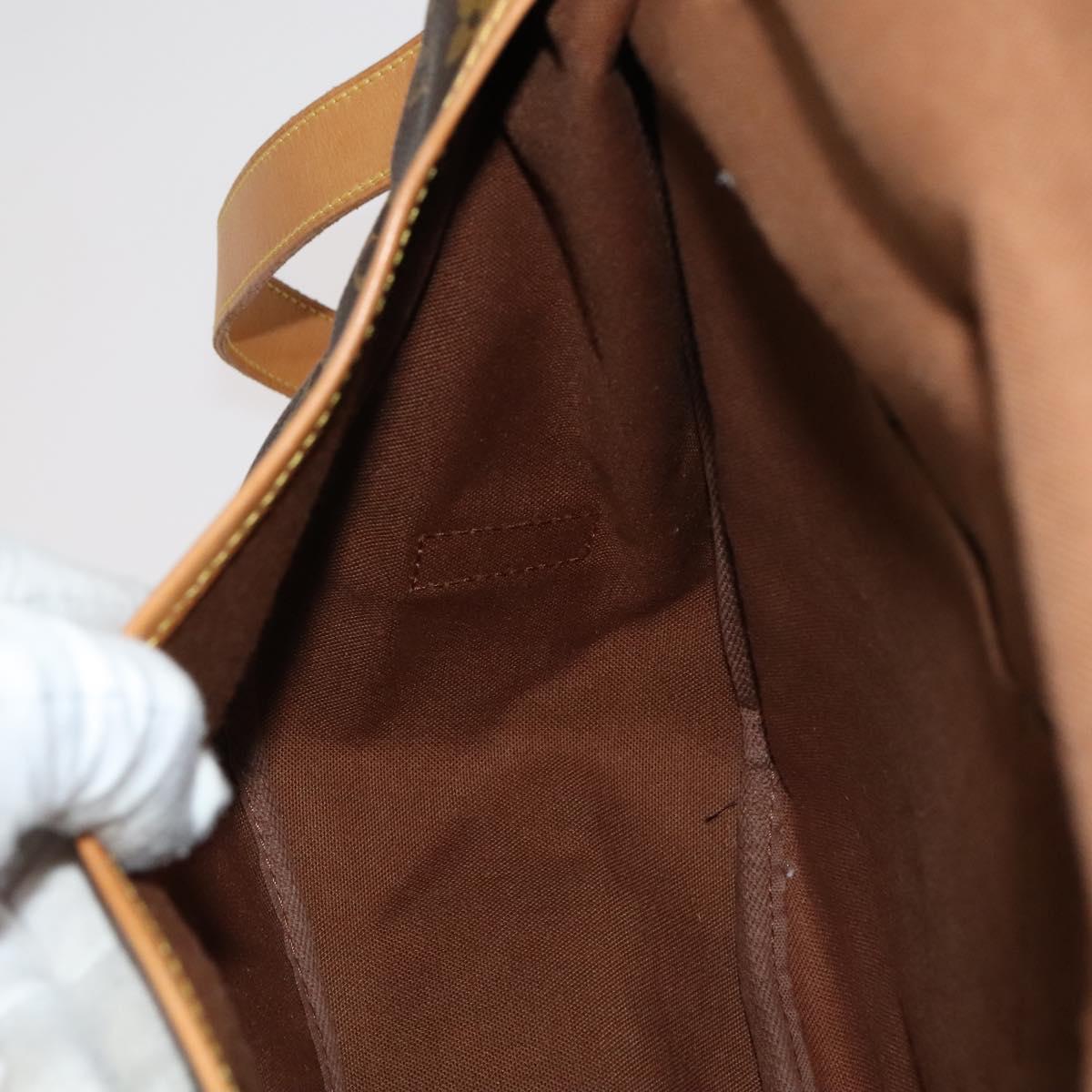 Louis Vuitton Saumur 35, Brown, Canvas, shoulder