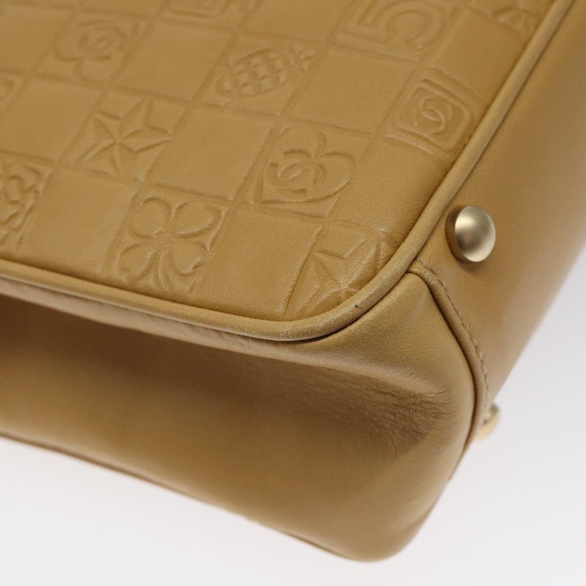Chanel Chocolate bar, Beige, Leather, handbag