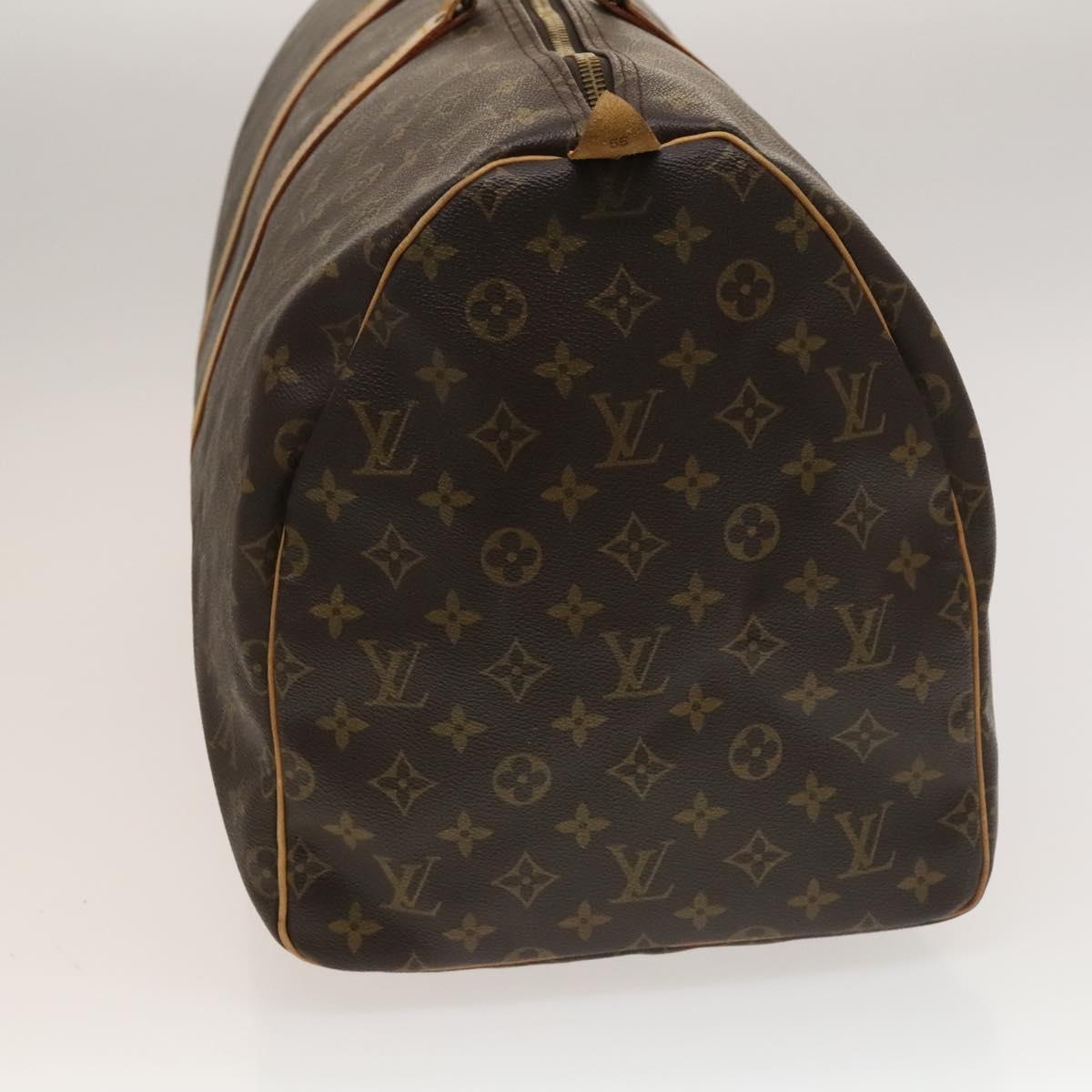 Louis Vuitton Keepall 55, Brown, Canvas, travel