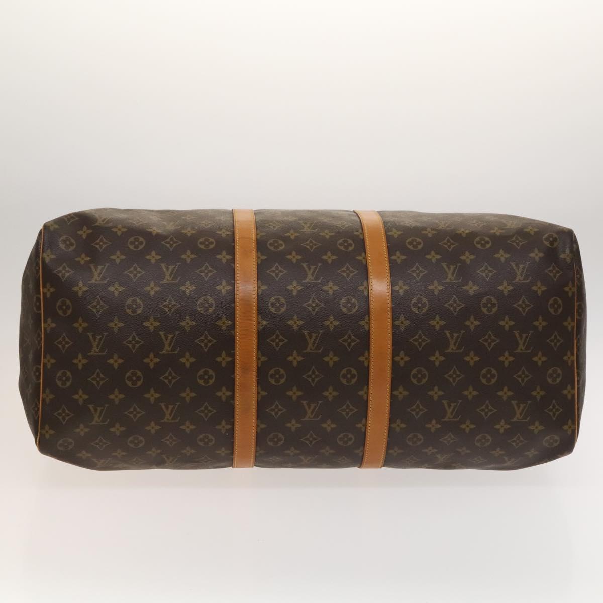 Louis Vuitton Keepall 60, Brown, Canvas, travel