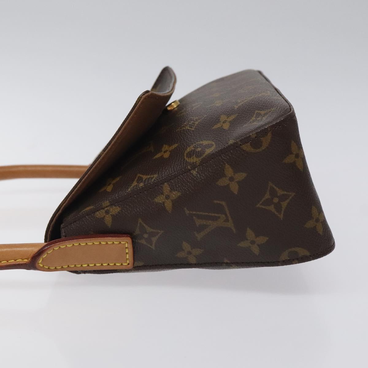 Louis Vuitton Mini looping, Brown, Canvas, shoulder