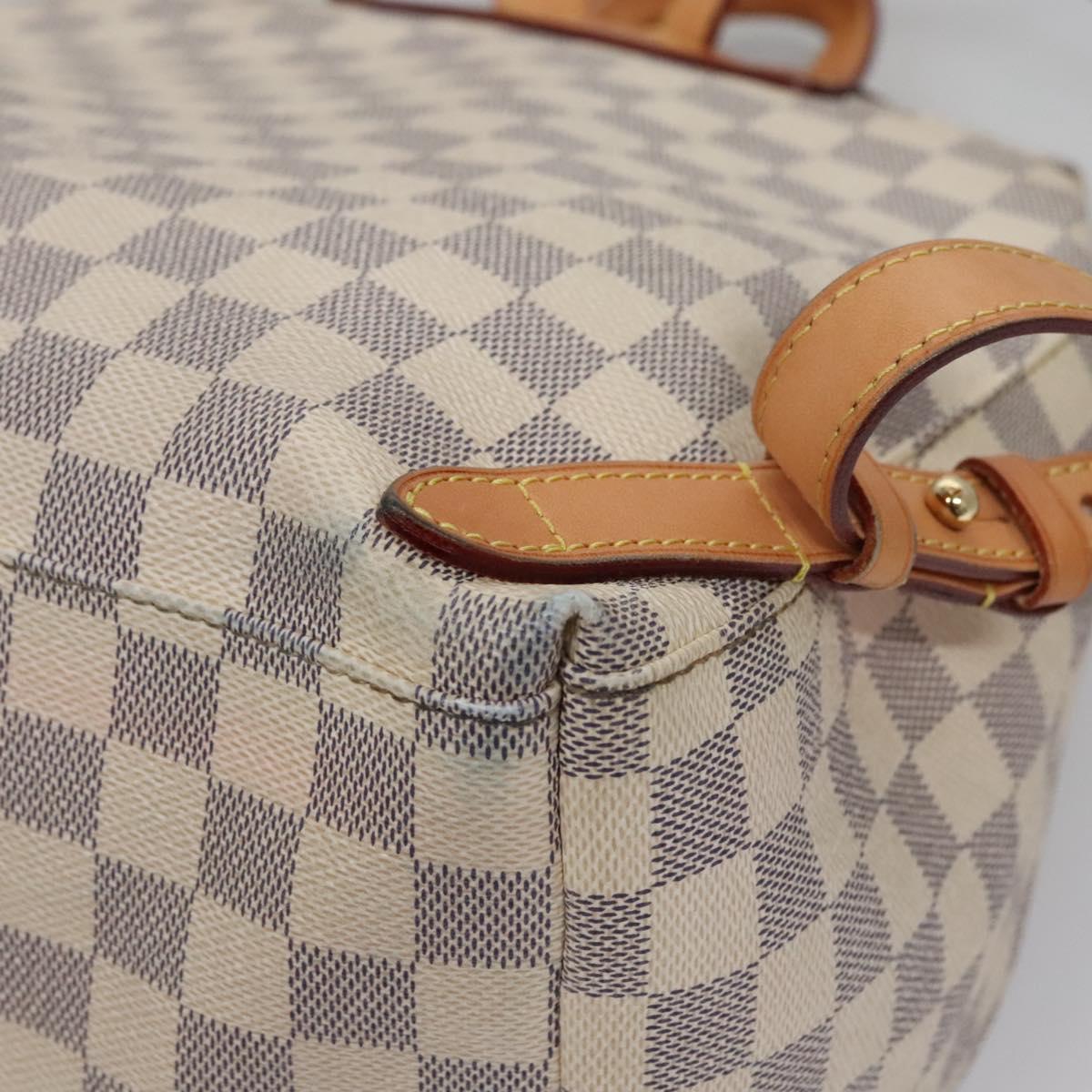Louis Vuitton Sperone, White, Canvas, backpack