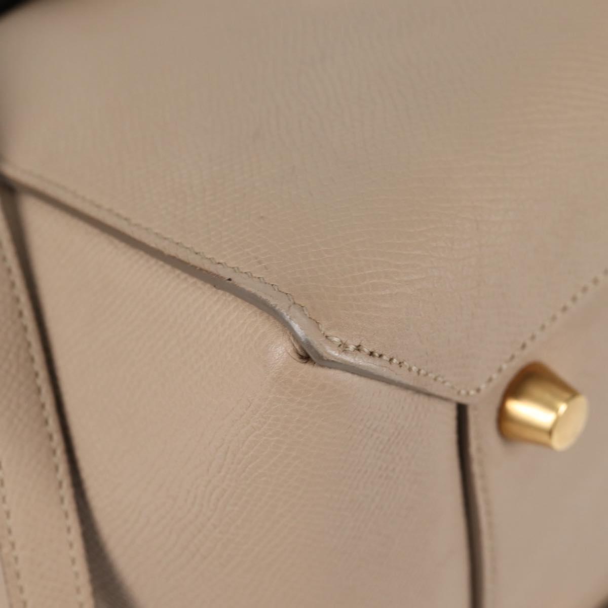 Céline Belt, Beige, Leather, handbag