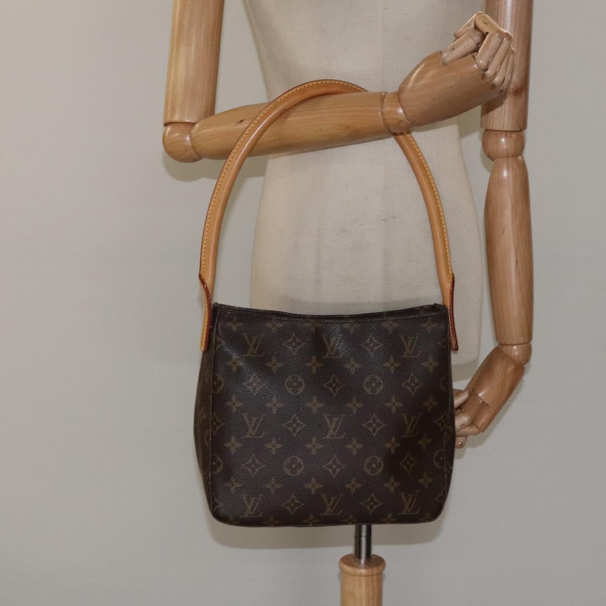 Louis Vuitton Looping MM, Brown, Canvas, shoulder
