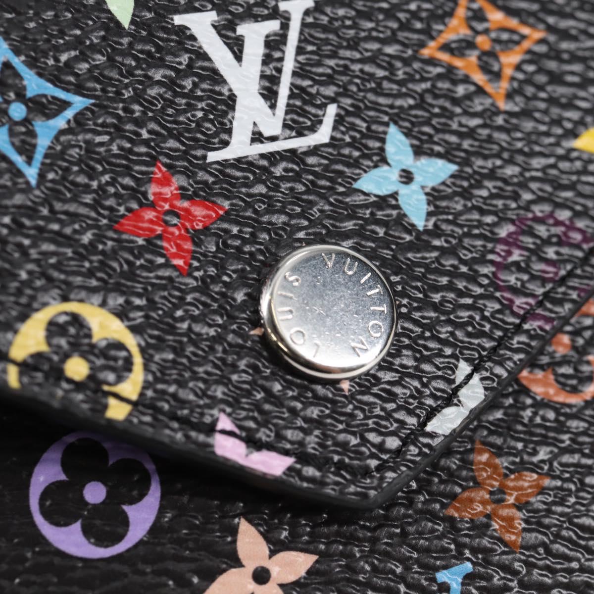 Louis Vuitton Victorine, Black, Canvas, wallet