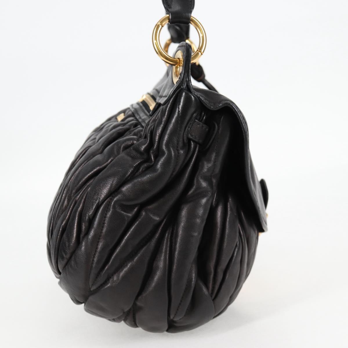 Miu Miu Coffer, Black, Leather, handbag