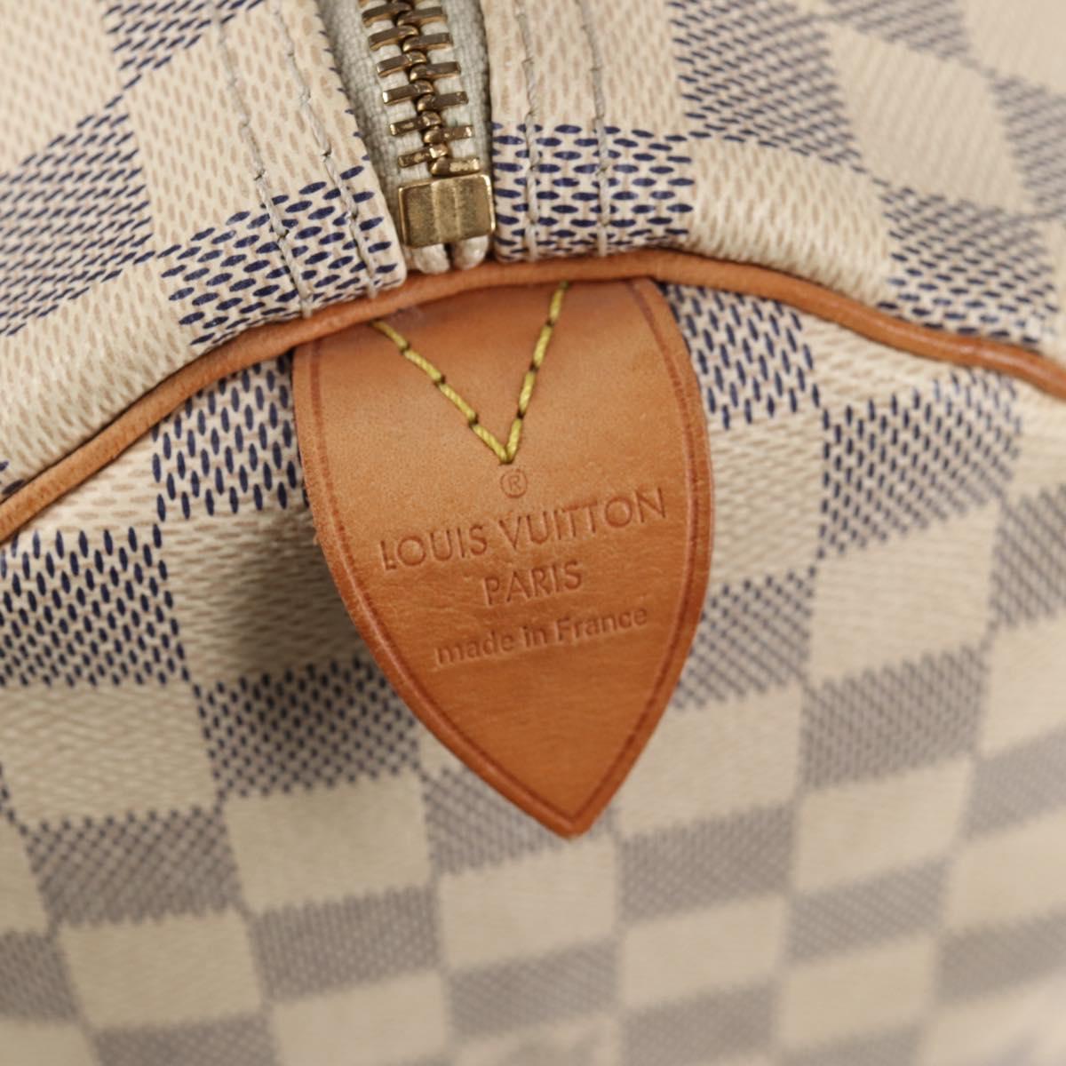 Louis Vuitton Speedy 30, White, Canvas, handbag