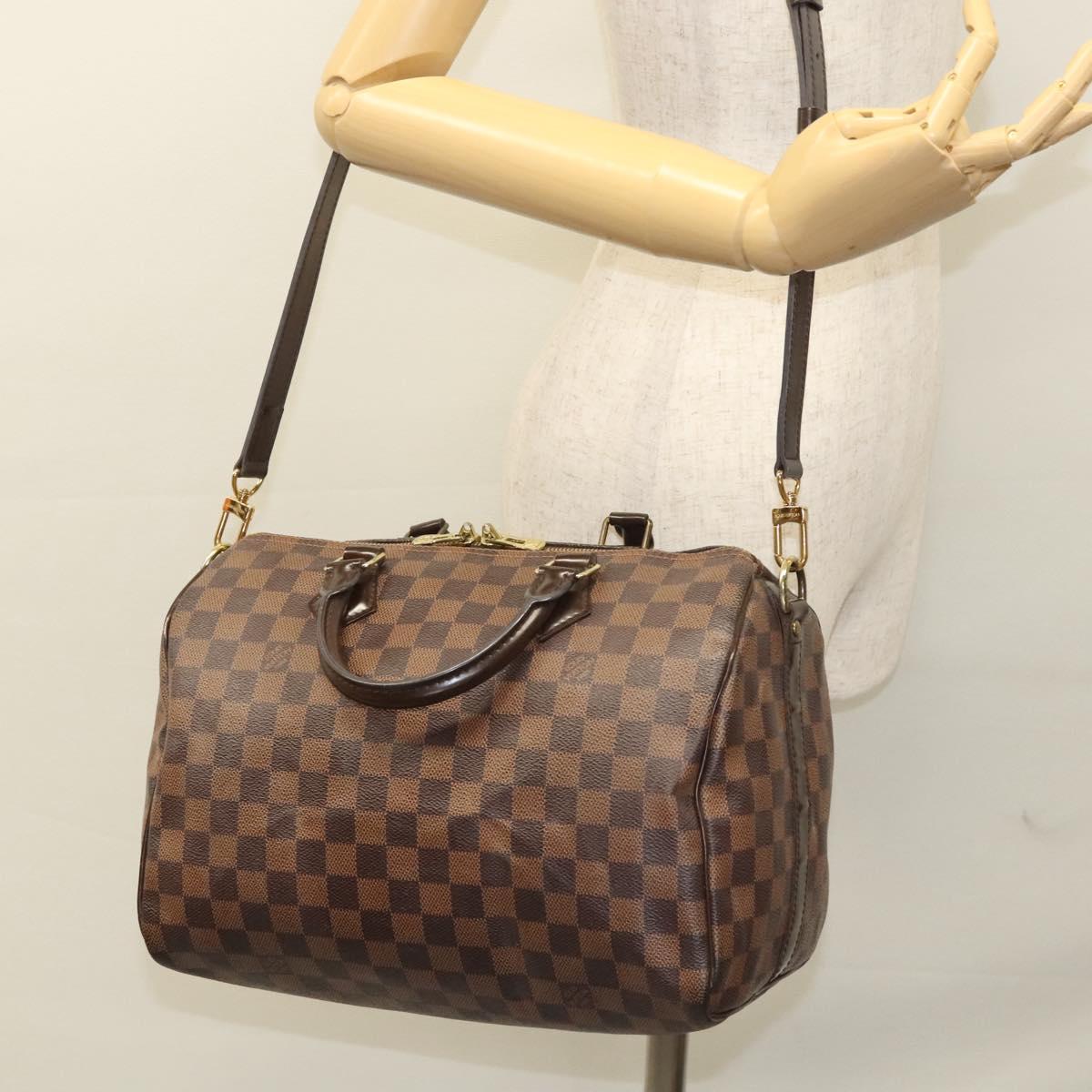 Louis Vuitton Speedy Bandoulière 30, Brown, Canvas, handbag