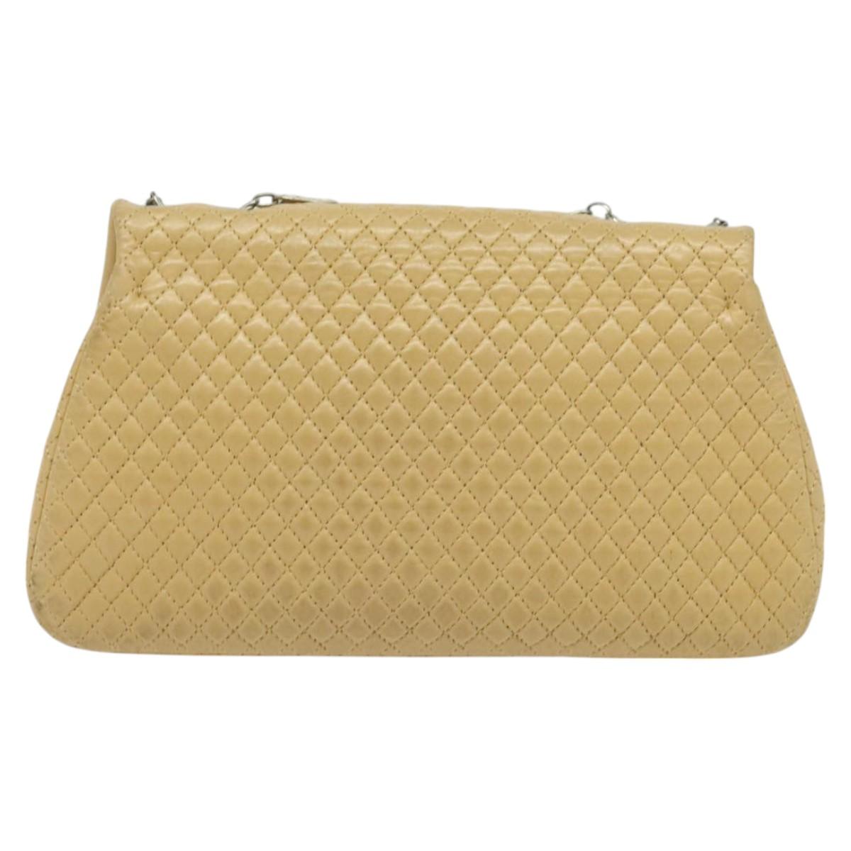 Chanel Bubble Quilt, Beige, Leather, shoulder