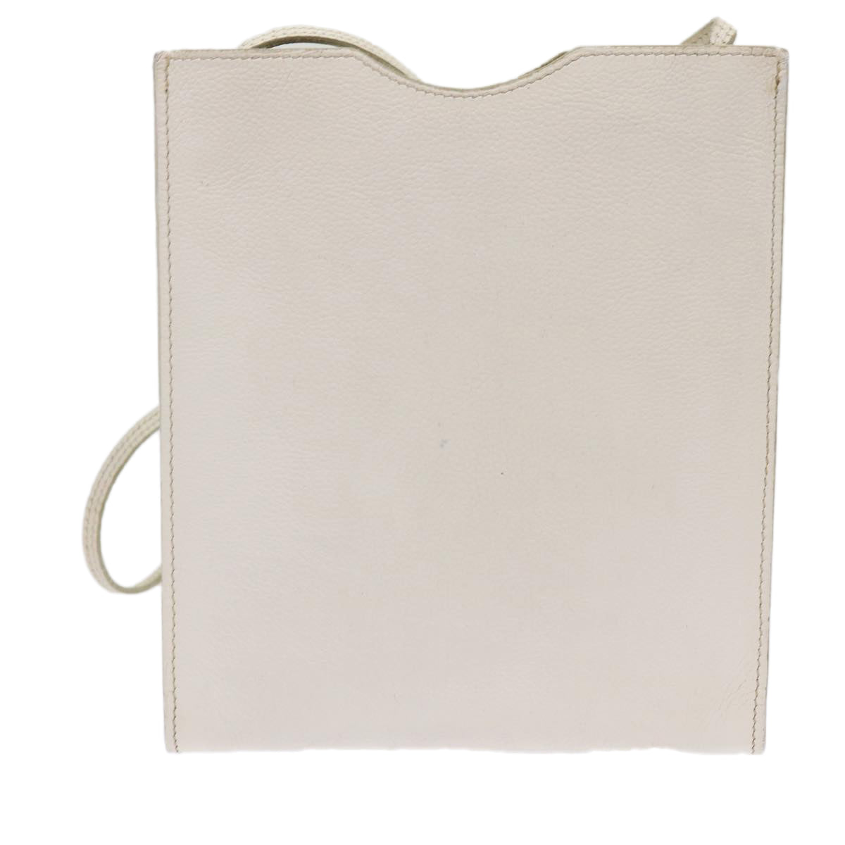 Hermès, White, Leather, shoulder
