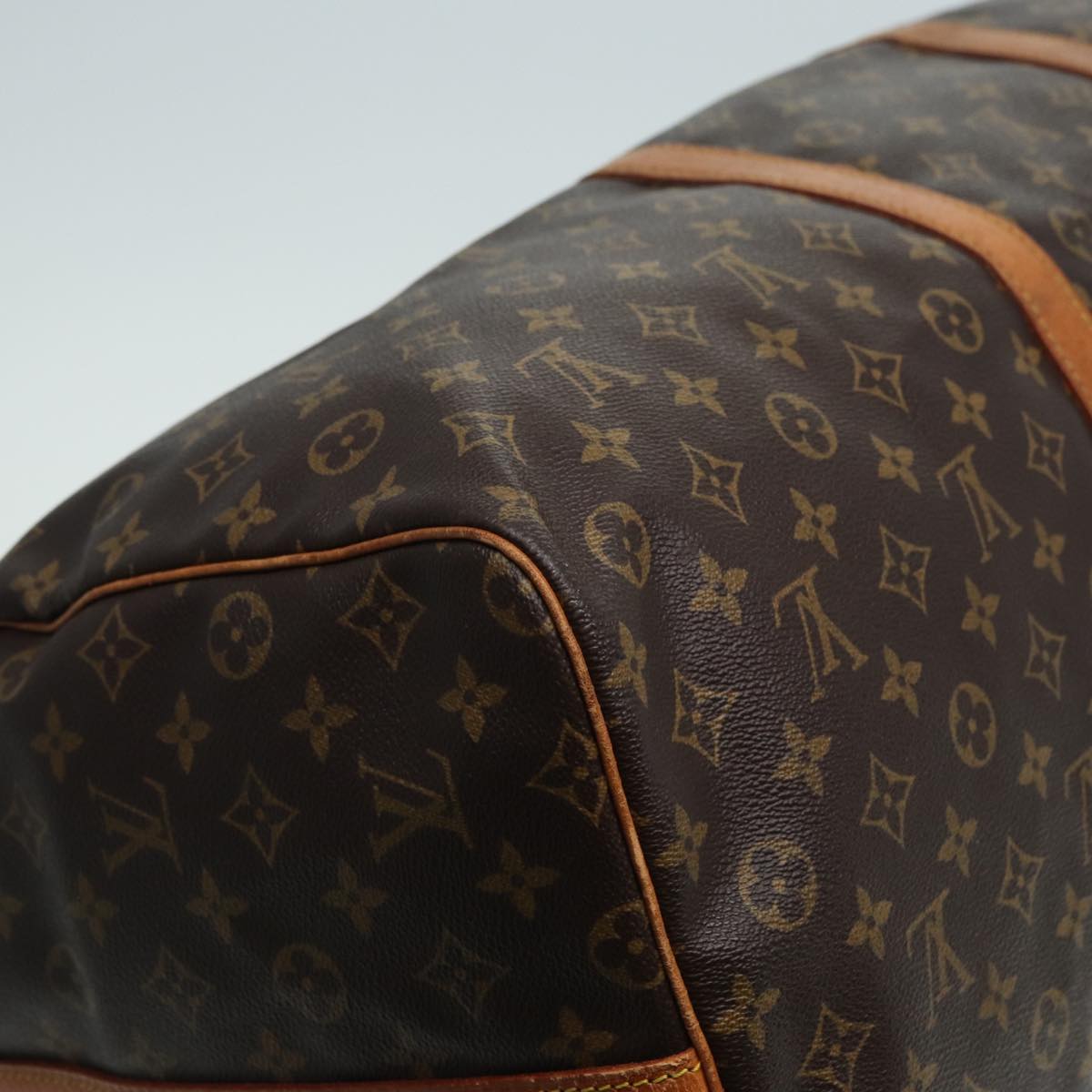 Louis Vuitton Keepall 60, Brown, Canvas, travel