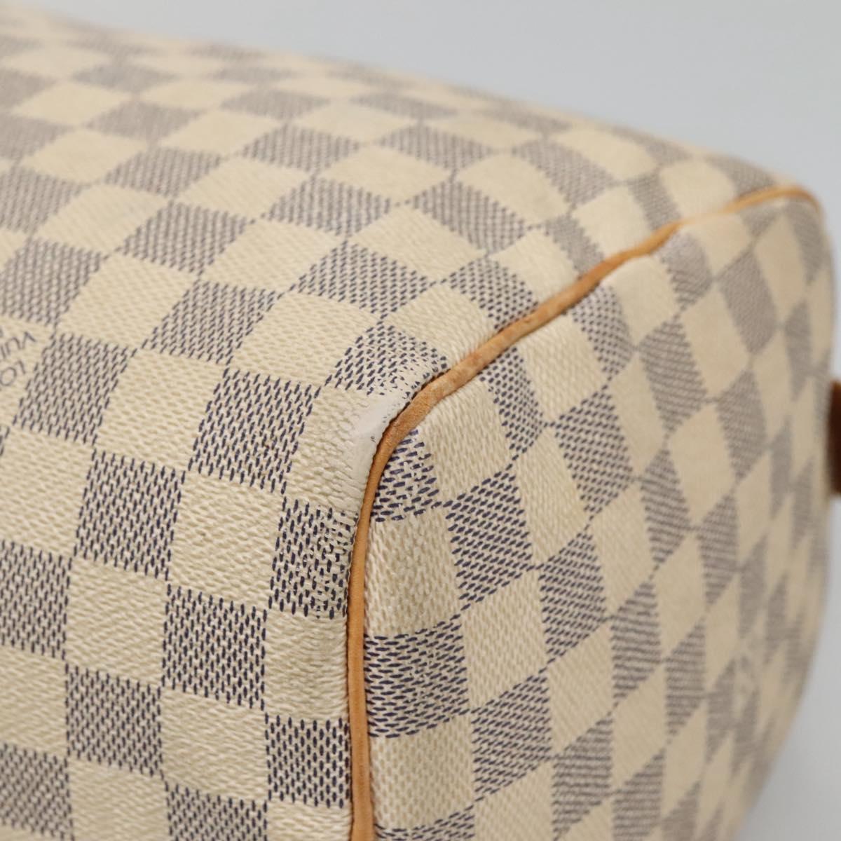Louis Vuitton Speedy 30, White, Canvas, handbag