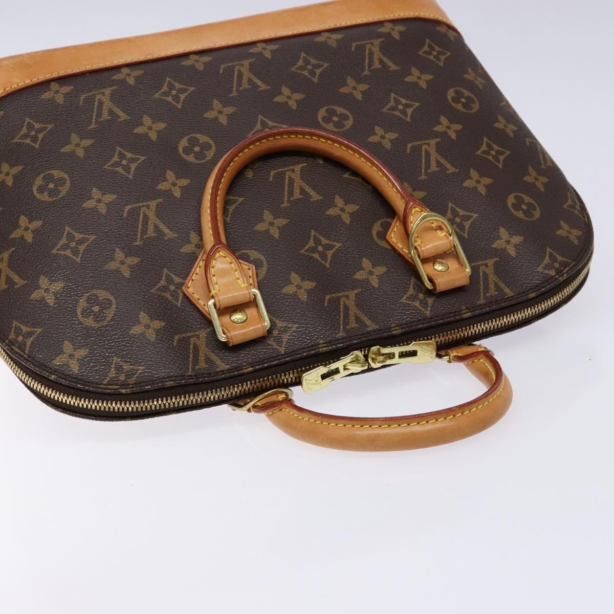 Louis Vuitton Alma, Brown, Canvas, handbag