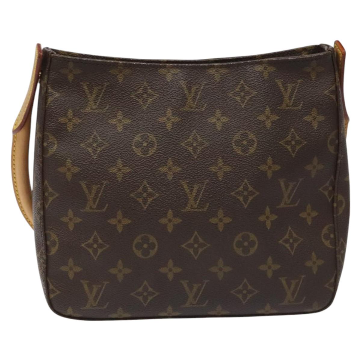 Louis Vuitton Looping MM, Brown, Canvas, shoulder