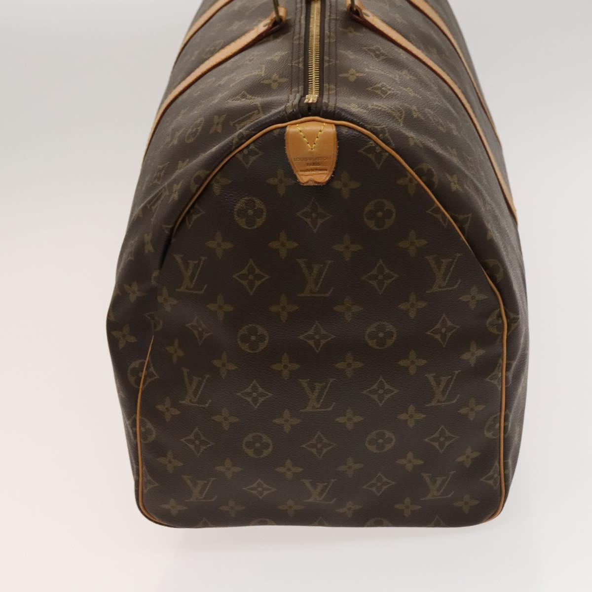 Louis Vuitton Keepall 55, Brown, Canvas, travel