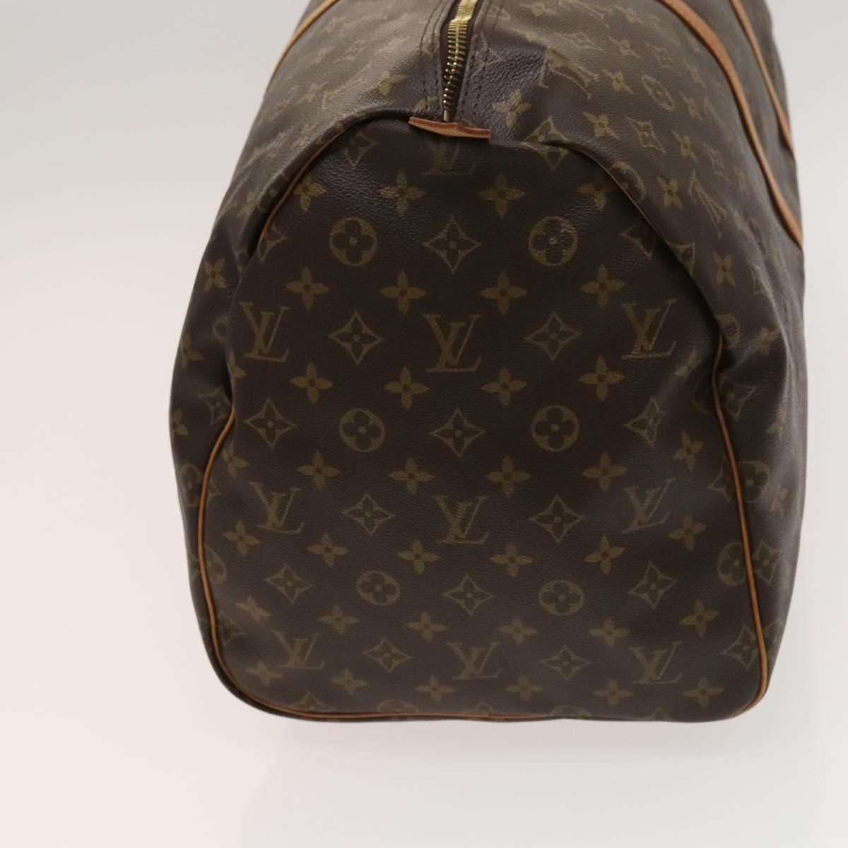 Louis Vuitton Keepall 55, Brown, Canvas, travel