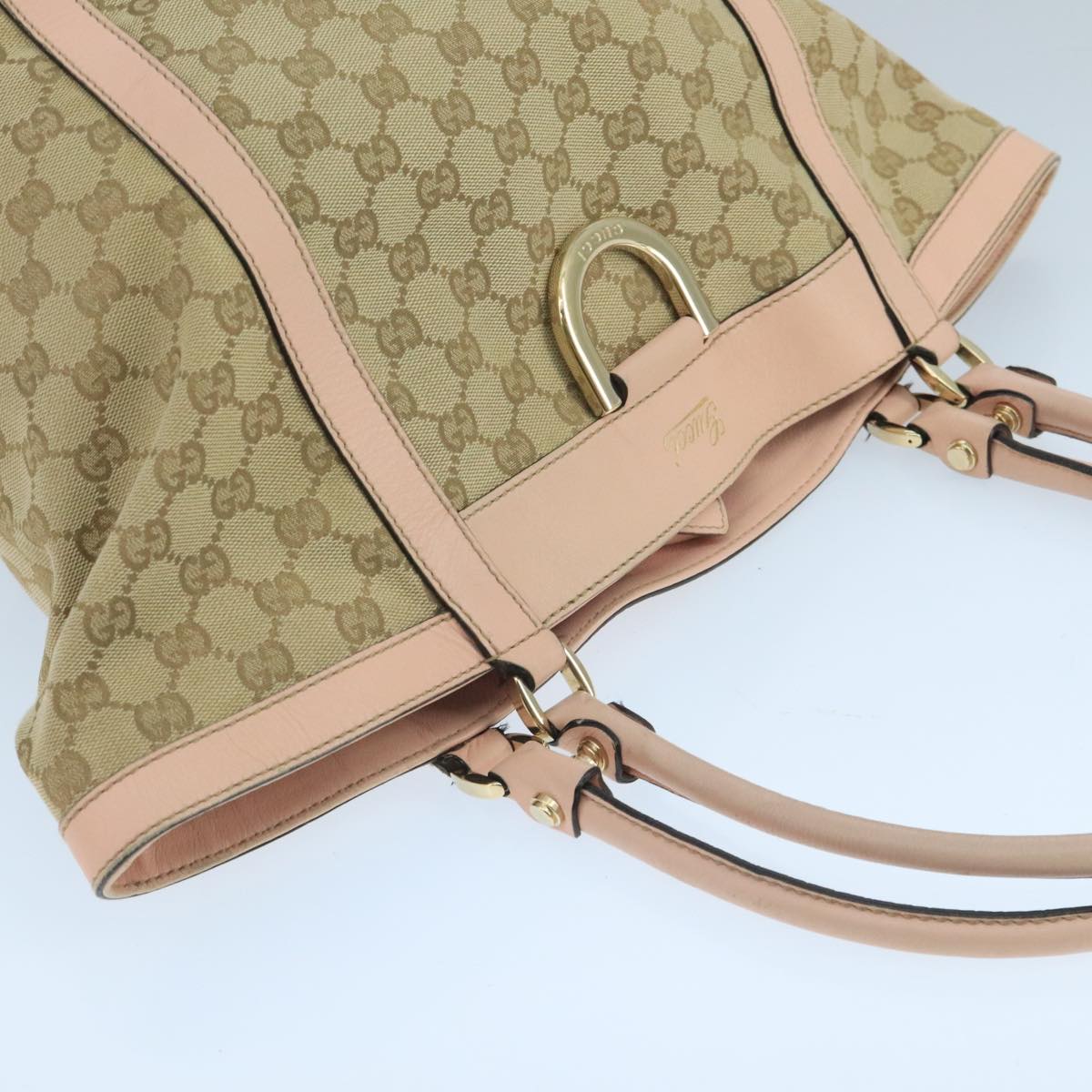 Gucci GG canvas, Beige, Canvas, tote