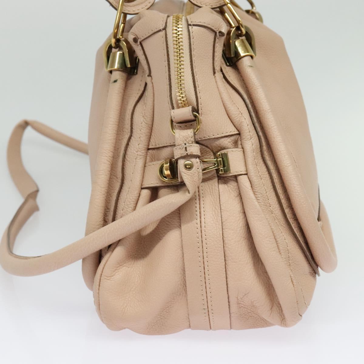 Chloé Paraty, Beige, Leather, handbag