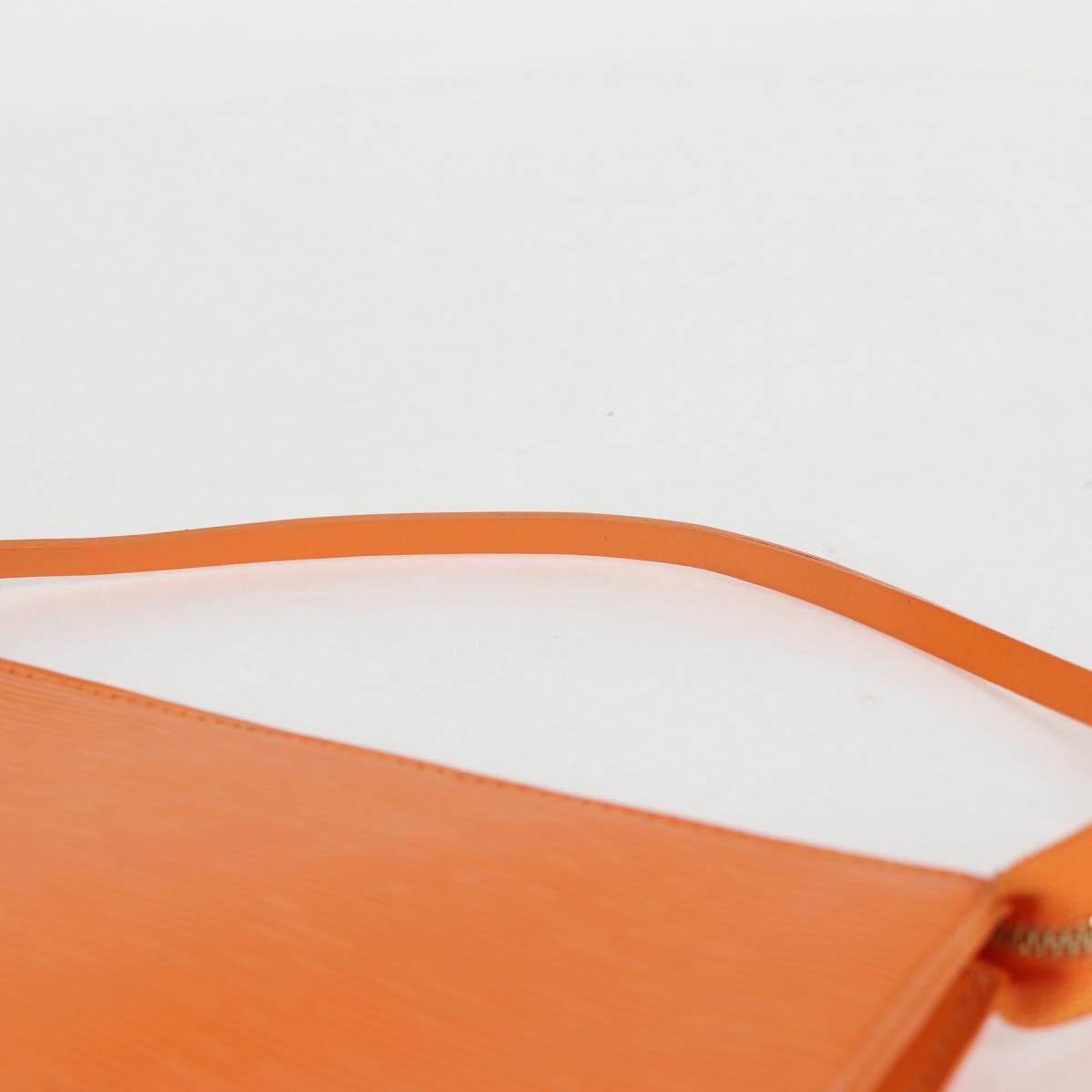 Louis Vuitton Pochette Accessoire, Orange, Leather, clutch