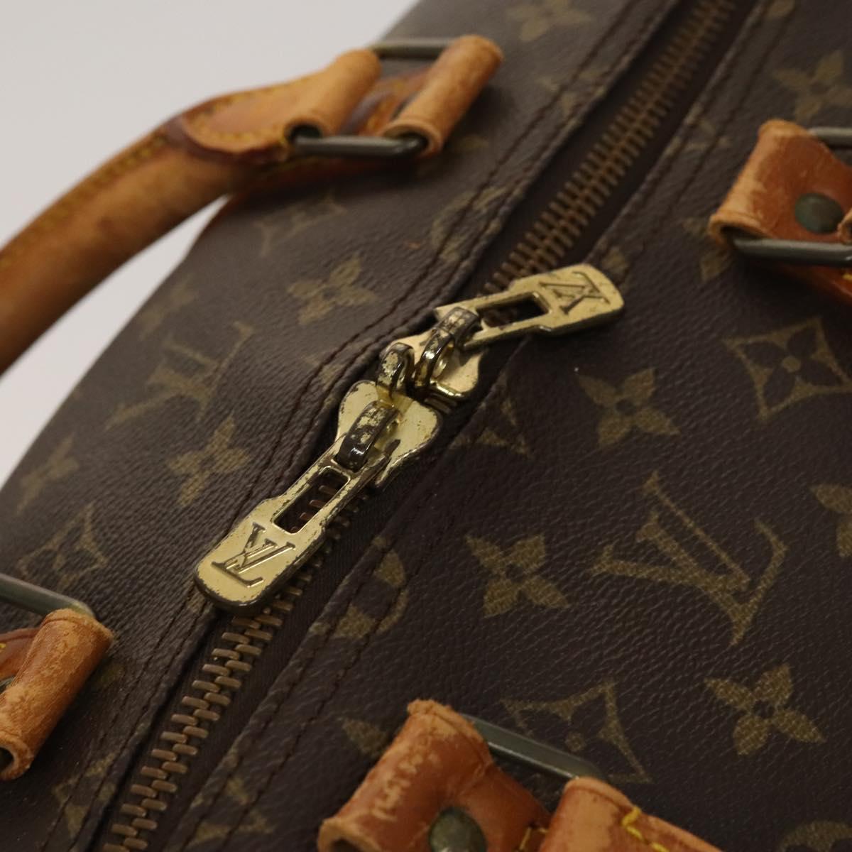 Louis Vuitton Keepall 55, Brown, Canvas, travel