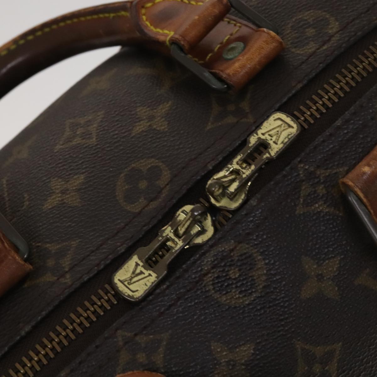 Louis Vuitton Keepall 45, Brown, Canvas, travel