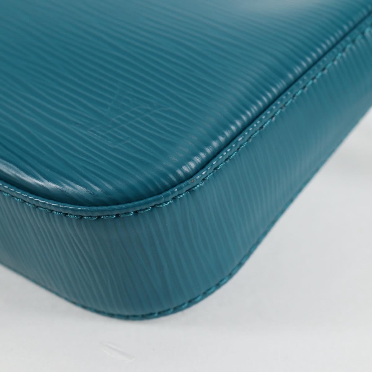 Louis Vuitton Pochette Accessoire, Blue, Leather, clutch