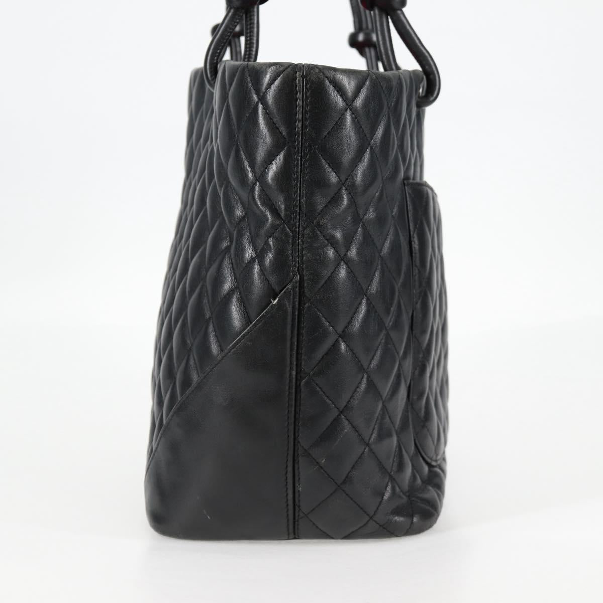 Chanel Cambon, Black, Leather, handbag