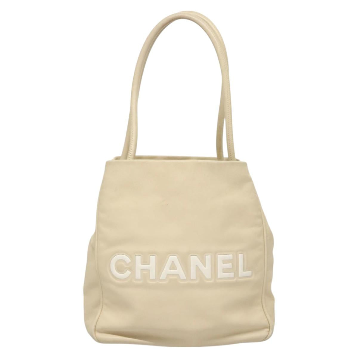 Chanel Camellia, Beige, Leather, tote