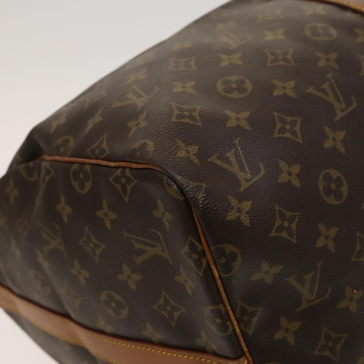 Louis Vuitton Keepall Bandoulière 55, Brown, Canvas, travel