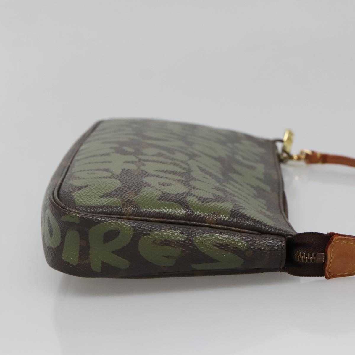 Louis Vuitton Pochette Accessoire, Brown, Canvas, clutch