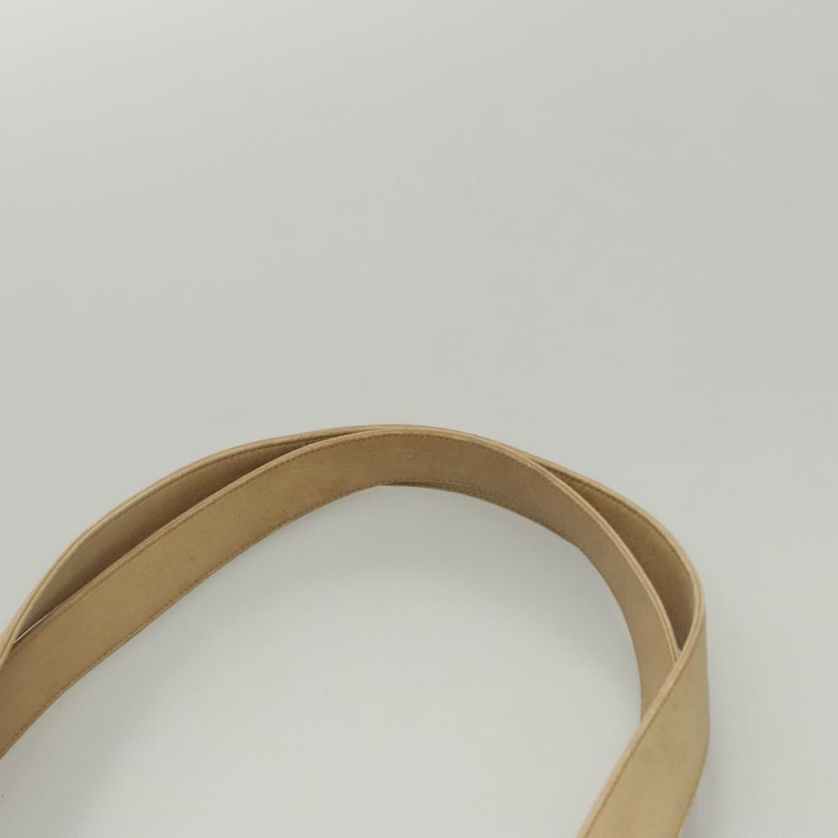 Chanel Coco Mark, Beige, Leather, shoulder