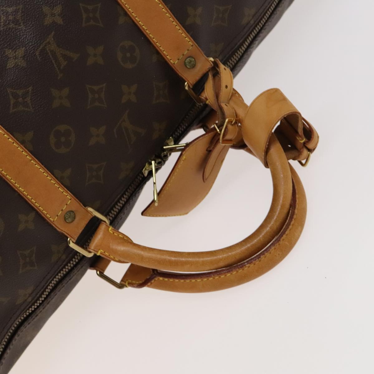Louis Vuitton Keepall 60, Brown, Canvas, travel