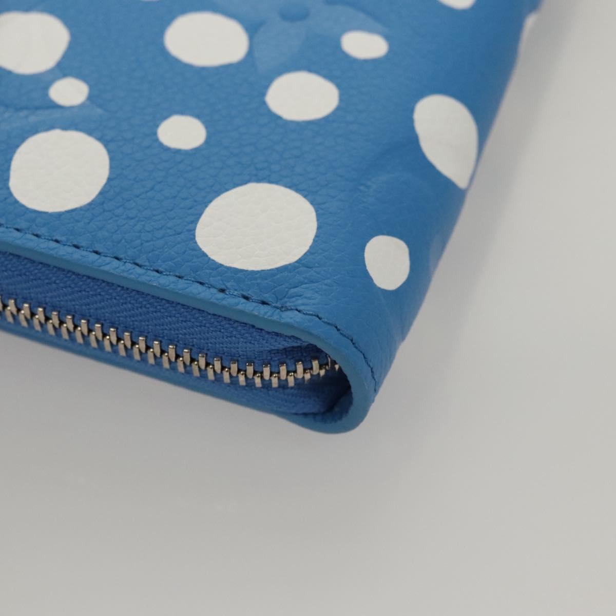 Louis Vuitton Portefeuille zippy, Blue, Leather, wallet