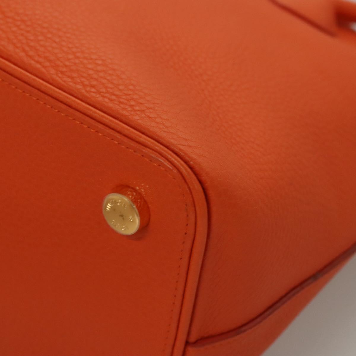 Louis Vuitton Lockit, Orange, Leather, handbag