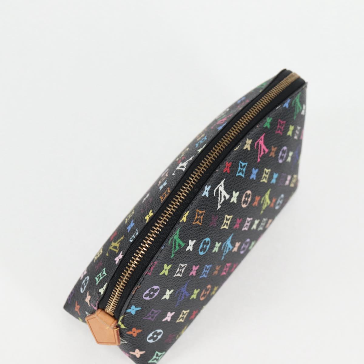 Louis Vuitton Cosmetic pouch, Black, Canvas, clutch