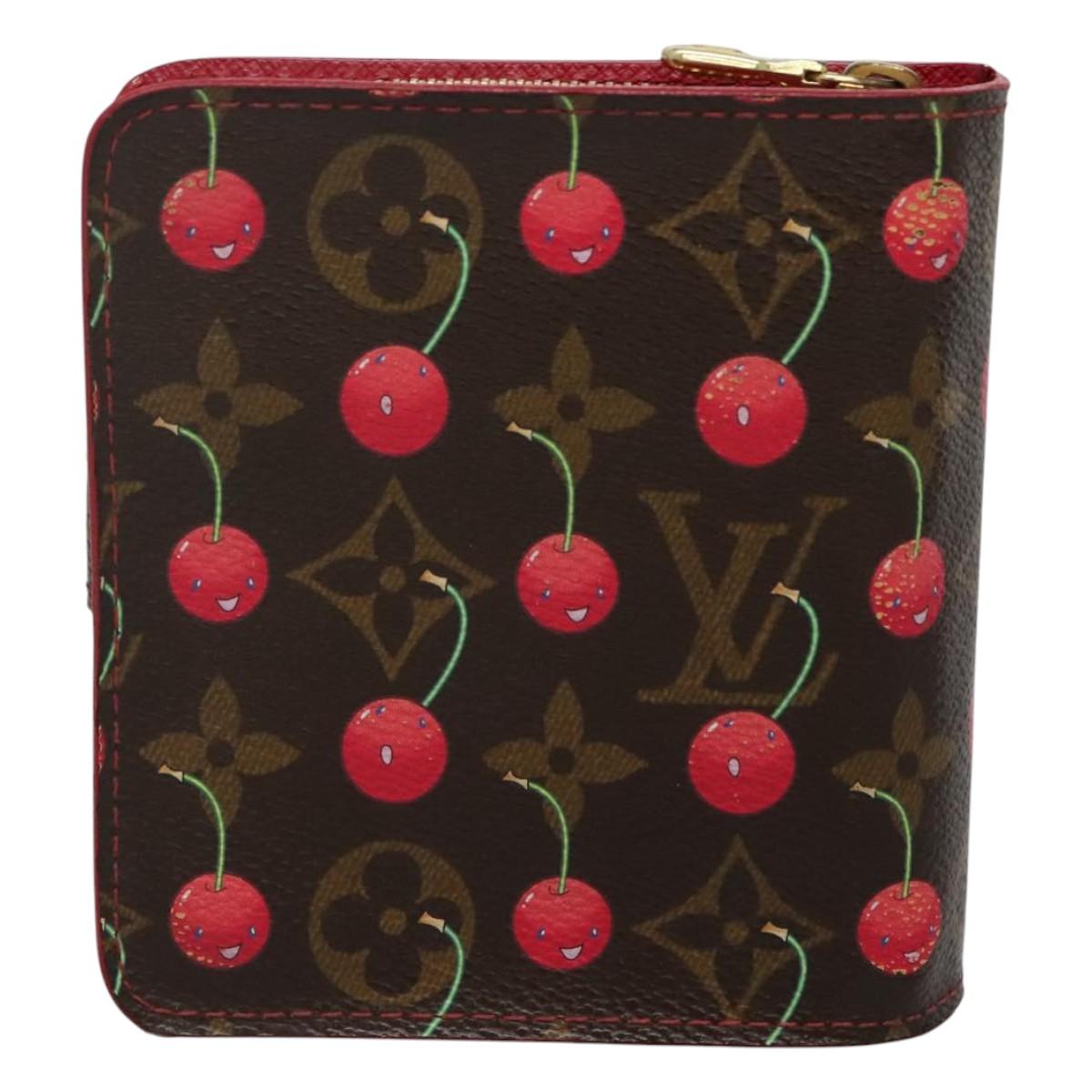 Louis Vuitton Compact zip, Brown, Canvas, wallet