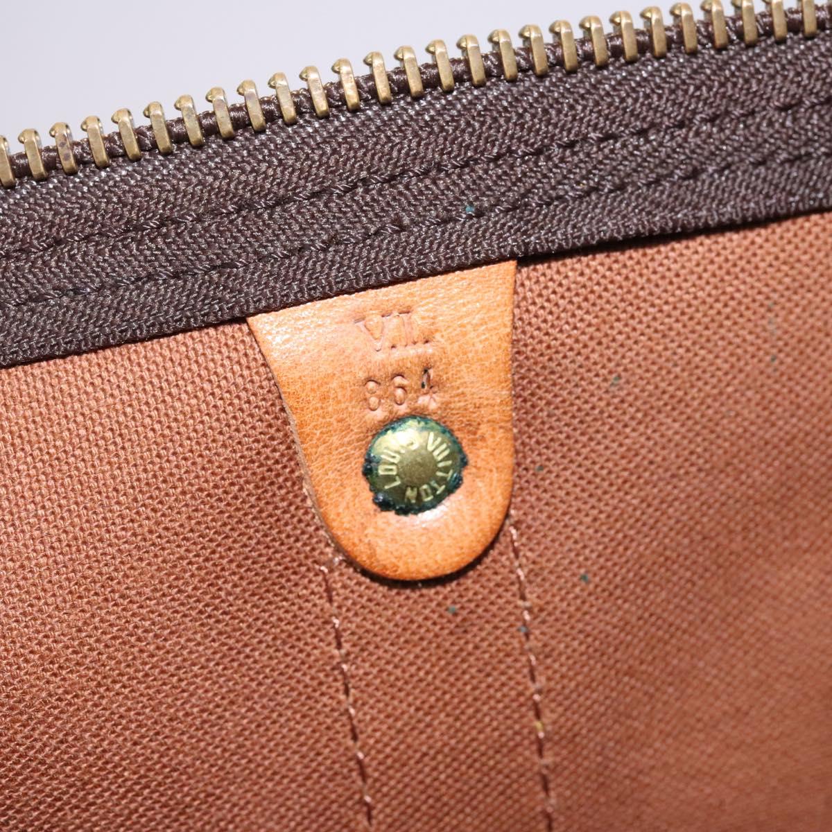 Louis Vuitton Keepall 45, Brown, Canvas, travel