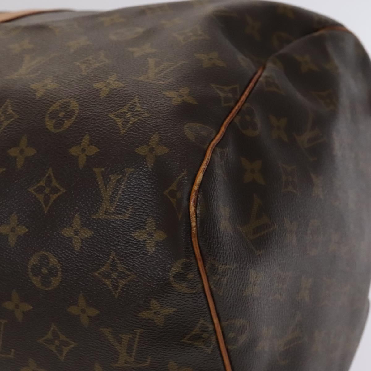 Louis Vuitton Keepall 55, Brown, Canvas, travel