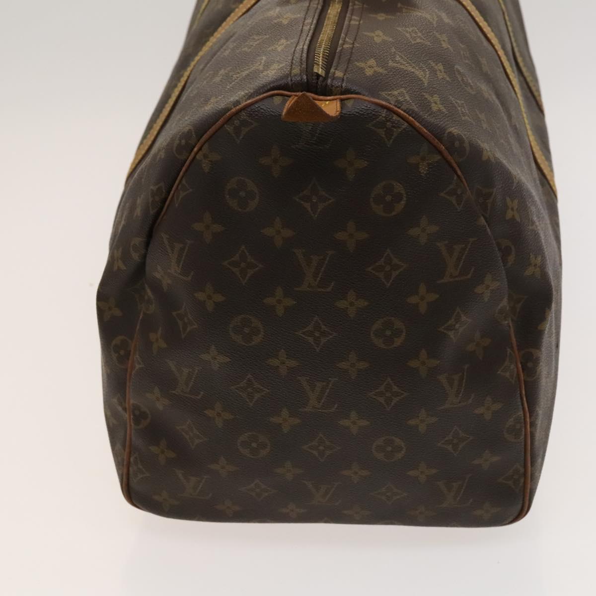 Louis Vuitton Keepall 55, Brown, Canvas, travel