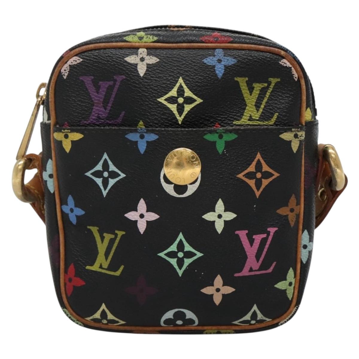 Louis Vuitton Rift, Black, Canvas, shoulder