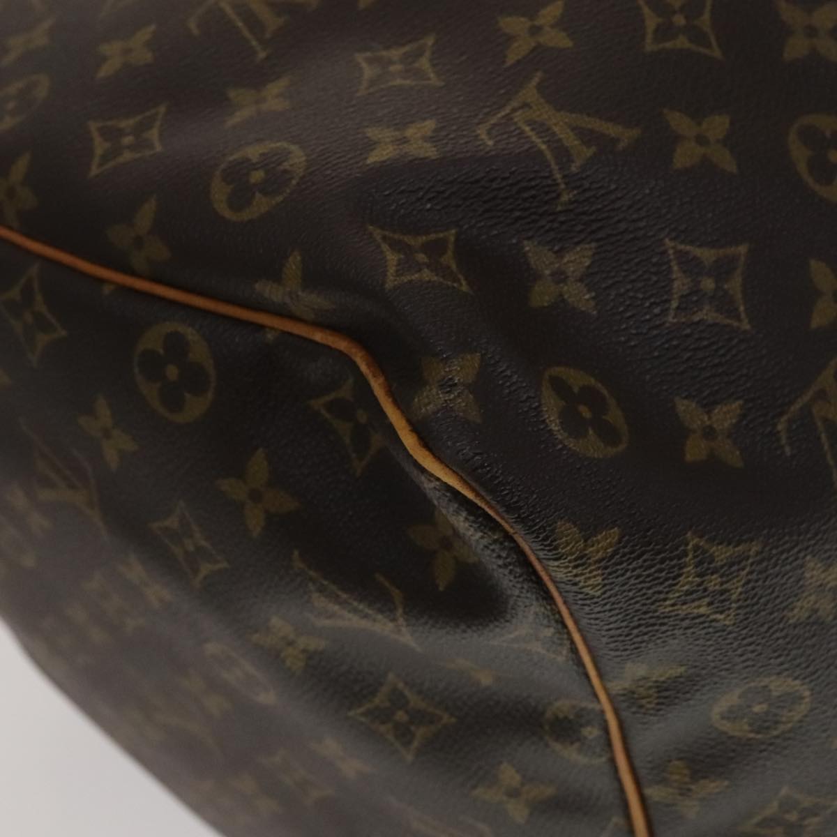 Louis Vuitton Keepall 60, Brown, Canvas, travel