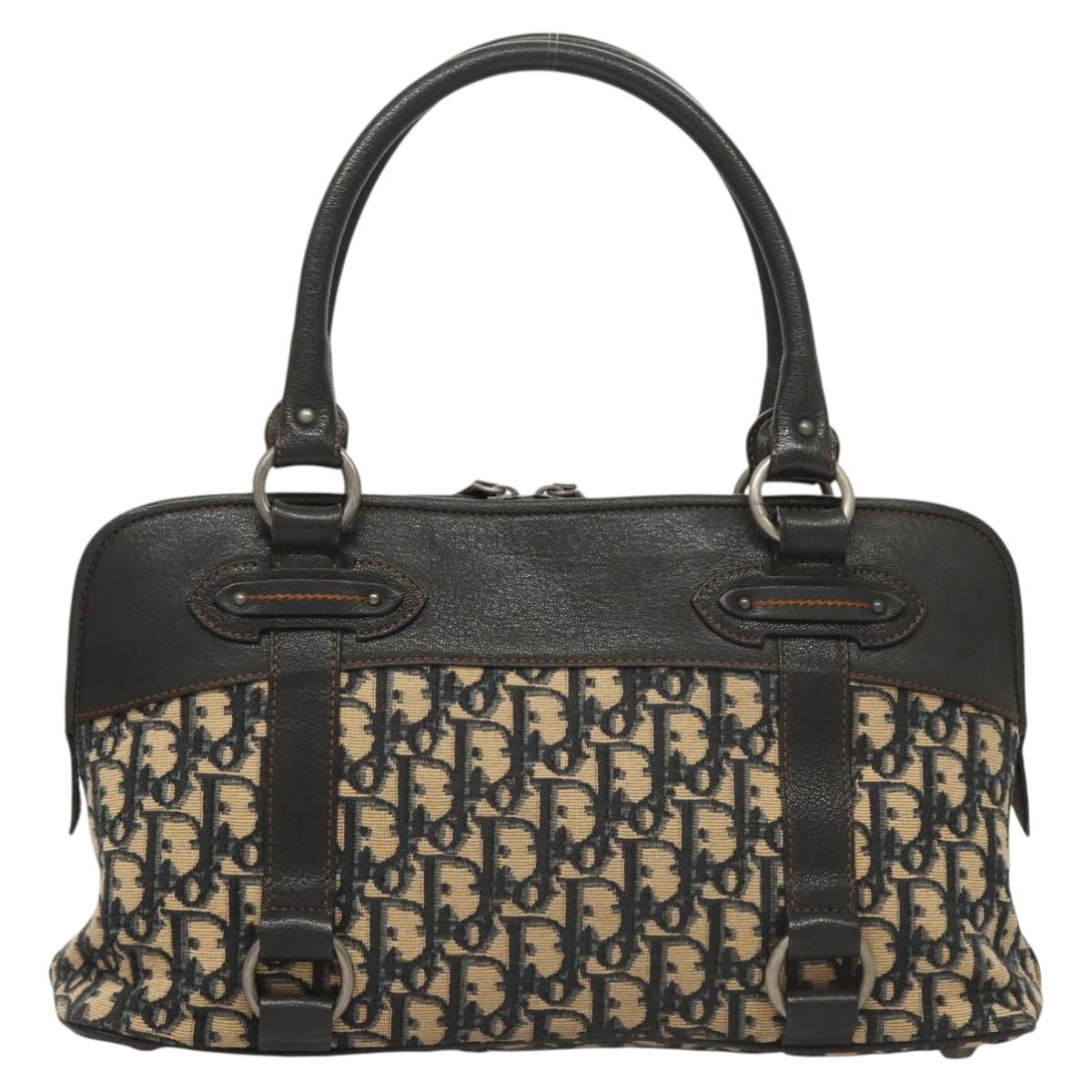 Dior CD, Navy, Canvas, handbag