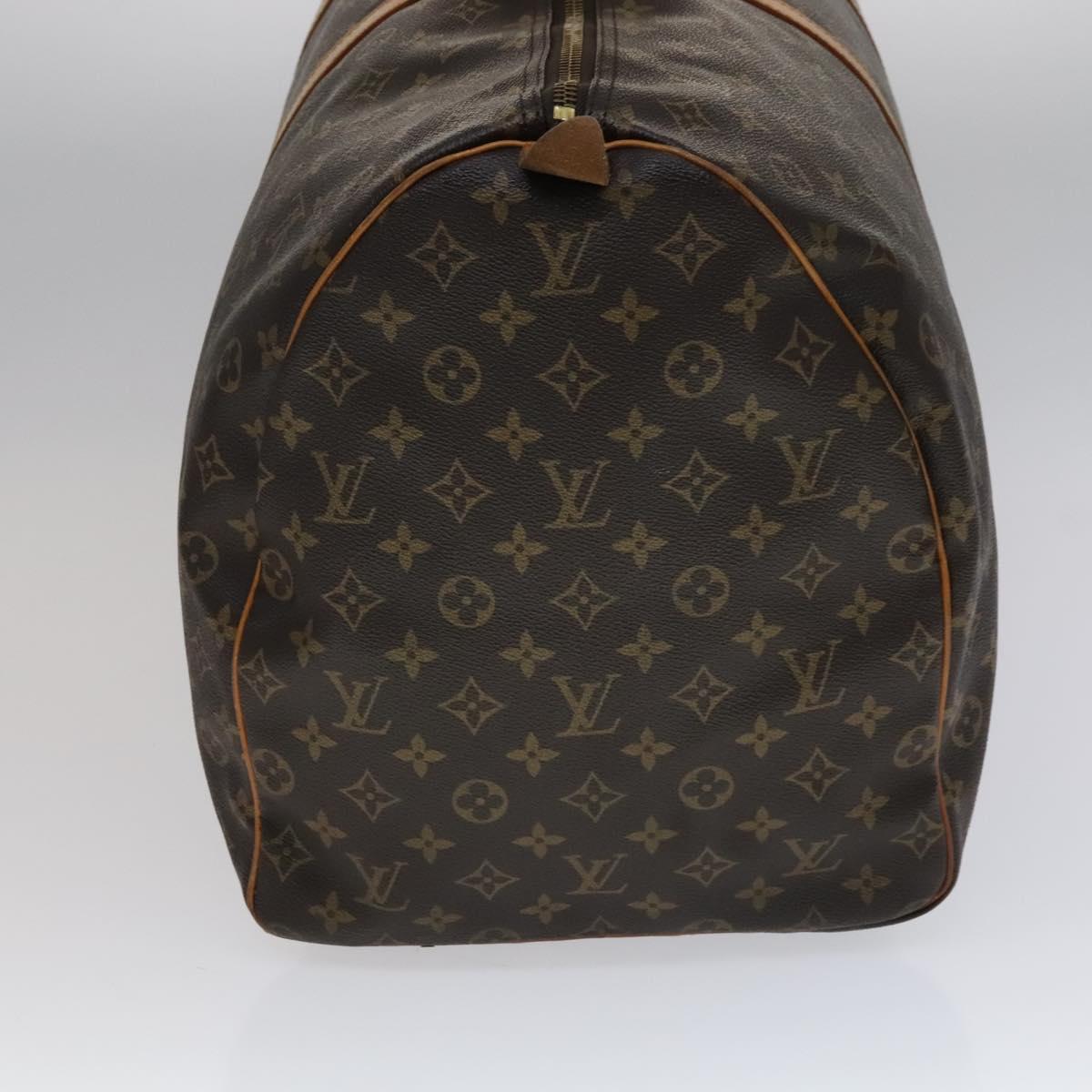 Louis Vuitton Keepall 60, Brown, Canvas, travel